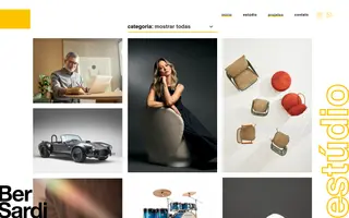 Ber Sardi - Estúdio homepage website preview