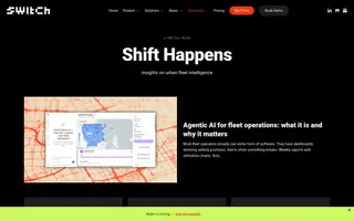 SWITCH homepage website preview