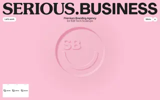 Serious.Business homepage website preview