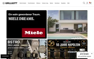 Grillgott homepage website preview