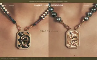 Marie Lichtenberg homepage website preview