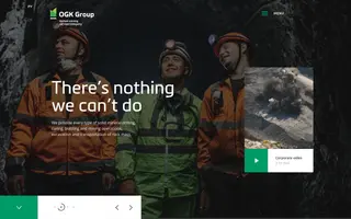 OGK Group homepage website preview