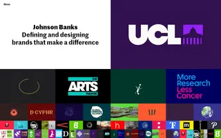 Johnson Banks homepage website preview