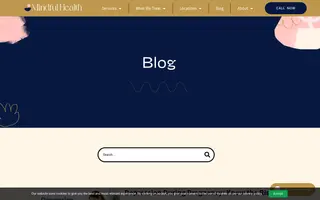 Mindful Health homepage website preview