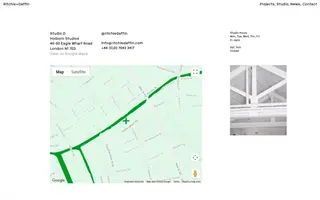 Ritchie+Daffin homepage website preview