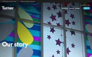 Turner Contemporary homepage website preview