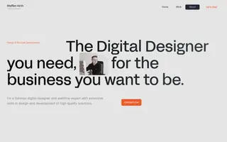 Steffen Hirth homepage website preview