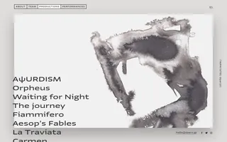 Oper(O) homepage website preview