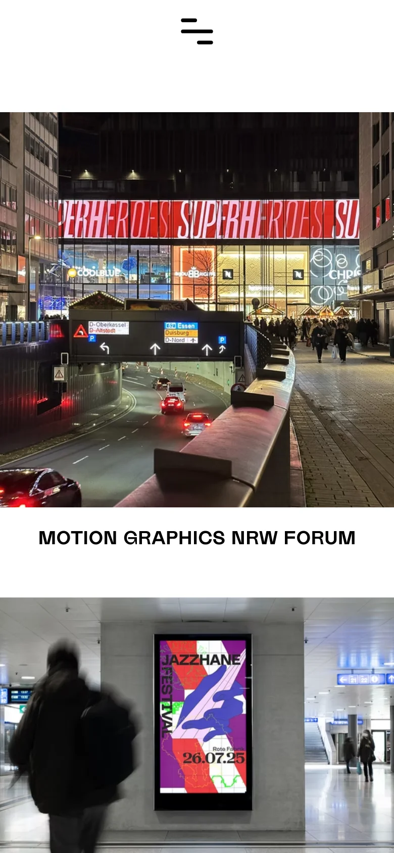Kilian van de Water homepage mobile website screenshot