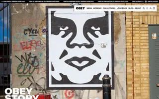 OBEY homepage website preview