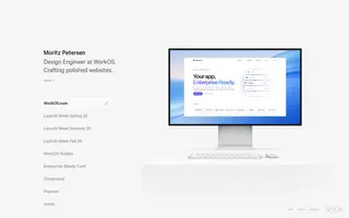 Moritz Petersen homepage website preview