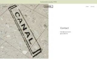 Canal Berlin homepage website preview