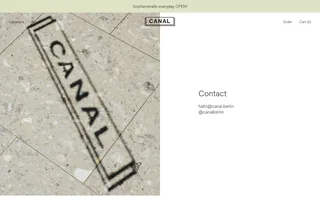 Canal Berlin homepage website preview
