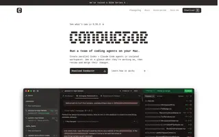 Conductor homepage website preview