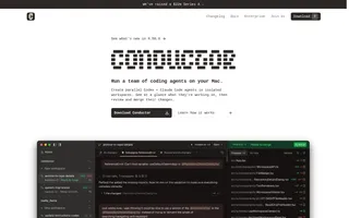 Conductor homepage website preview