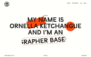 Ornella Ketchangue homepage website preview