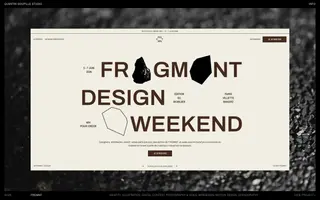 Quentin Goupille Studio homepage website preview