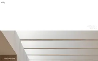 King Architecture homepage website preview