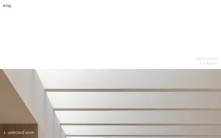 King Architecture homepage website preview
