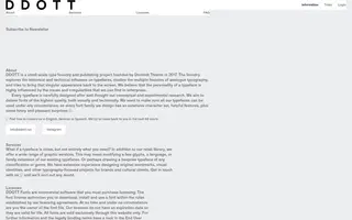 DDOTT homepage website preview