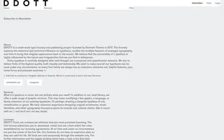 DDOTT homepage website preview