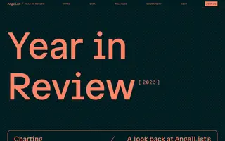 AngelList homepage website preview