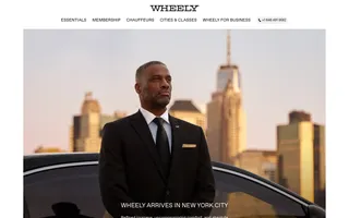 Wheely homepage website preview