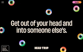 Head Trip homepage website preview