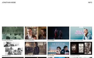 Jonathan Webb homepage website preview