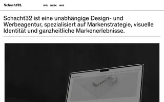 Schacht32 homepage website preview