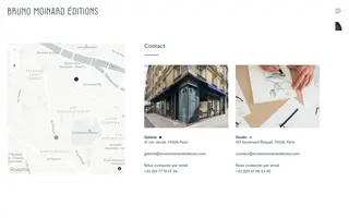 Bruno Moinard Éditions homepage website preview