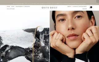 Quite Quiet homepage website preview