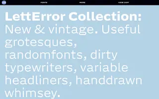 LettError homepage website preview