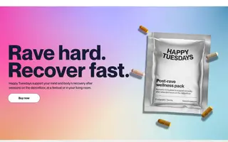 Happy Tuesdays homepage website preview