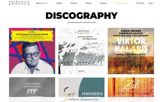 Kremerata Baltica homepage website preview