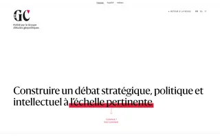 Le Grand Continent homepage website preview