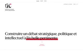 Le Grand Continent homepage website preview