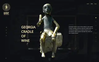 Winehistory homepage website preview
