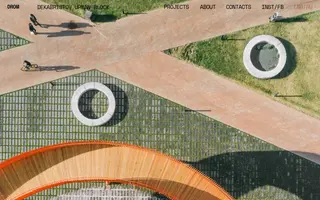 D R O M homepage website preview