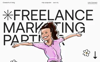 Chantal Ho-A-Hing homepage website preview