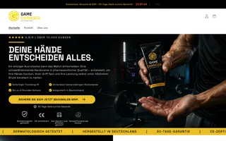 GameChanger homepage website preview