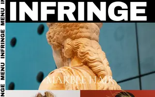 INFRINGE homepage website preview