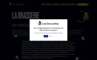 Les Danaïdes homepage website preview