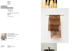 LOEWE FOUNDATION Craft Prize homepage website preview