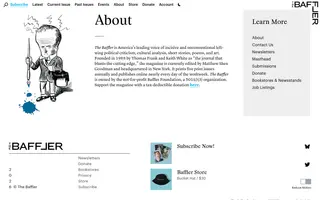 The Baffler homepage website preview