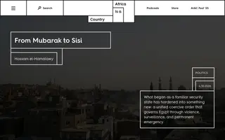 Africa Is a Country homepage website preview