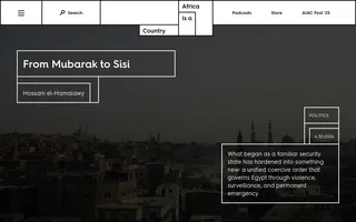 Africa Is a Country homepage website preview