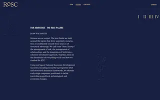 Rosc homepage website preview