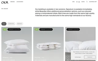 OKM homepage website preview