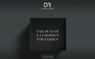 Digital Boîte homepage website preview